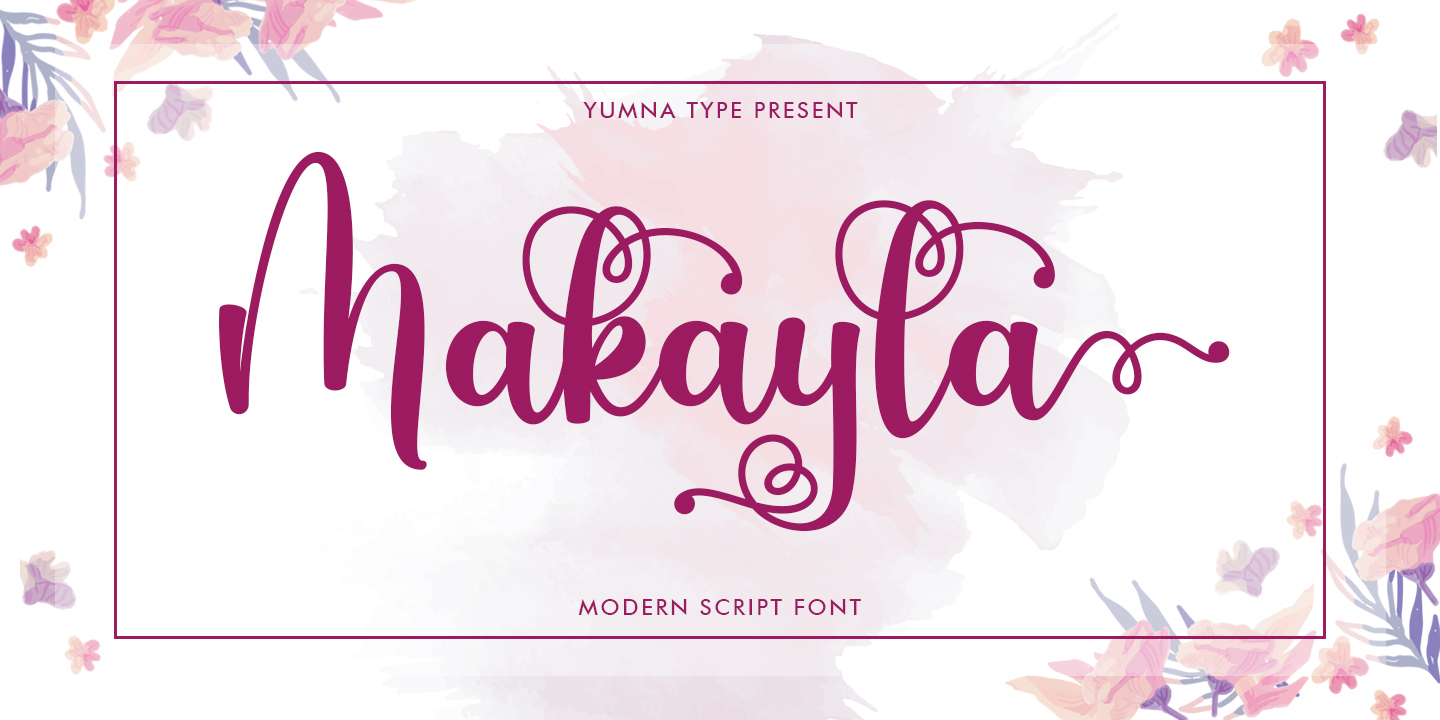 Makayla Regular Font preview